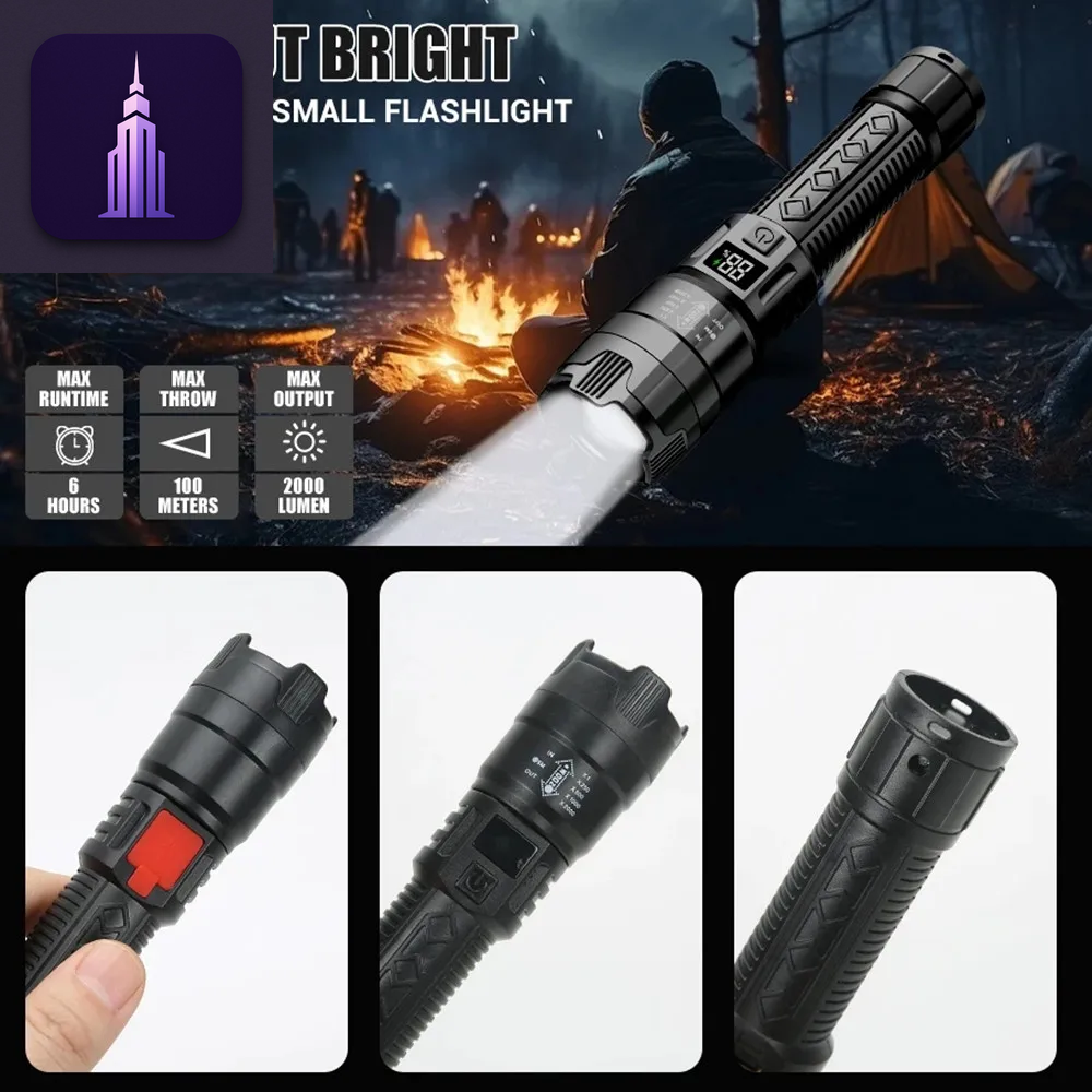 USB Rechargeable LED Flashlight
