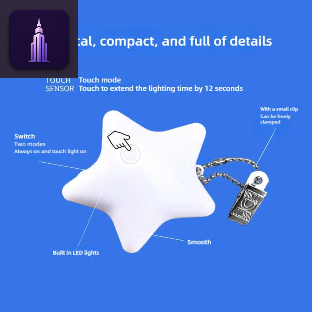 Clip-On Touch LED Handbag Lamp