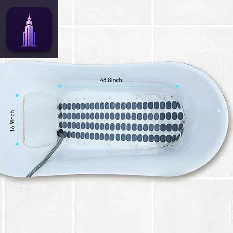 Full Body Massage Bathtub Bubble Machine New Electric Bathtub Bubble Massage Mat Waterproof Anti-Slip Body Spa Home