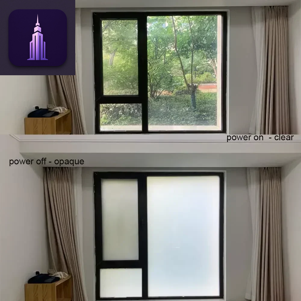 Low Haze PDLC Privacy Glass