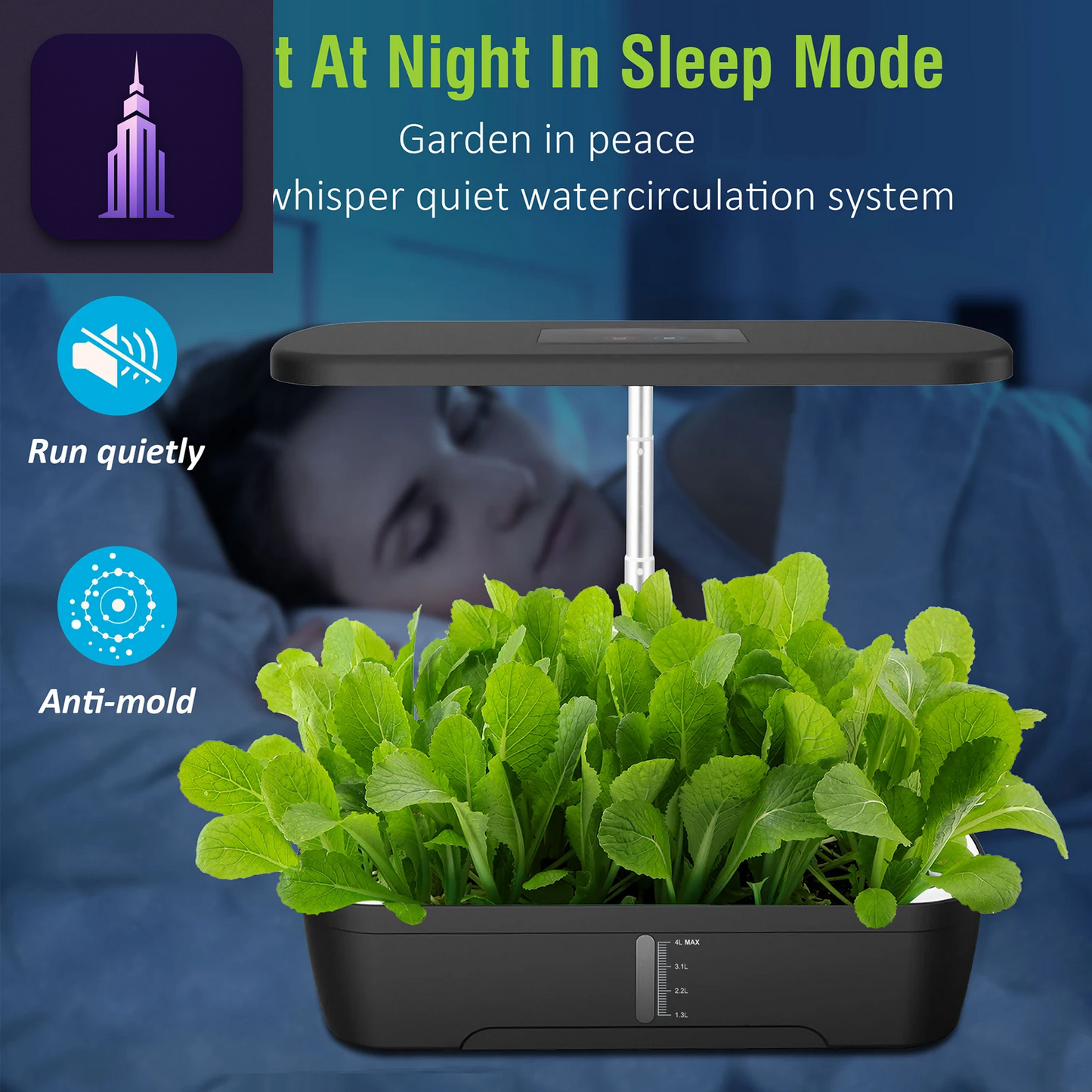 12-Hole Hydroponic Growing Kit
