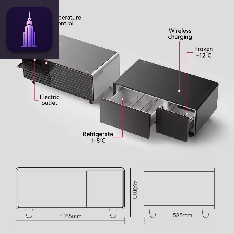 Smart Coffee Table with Fridge