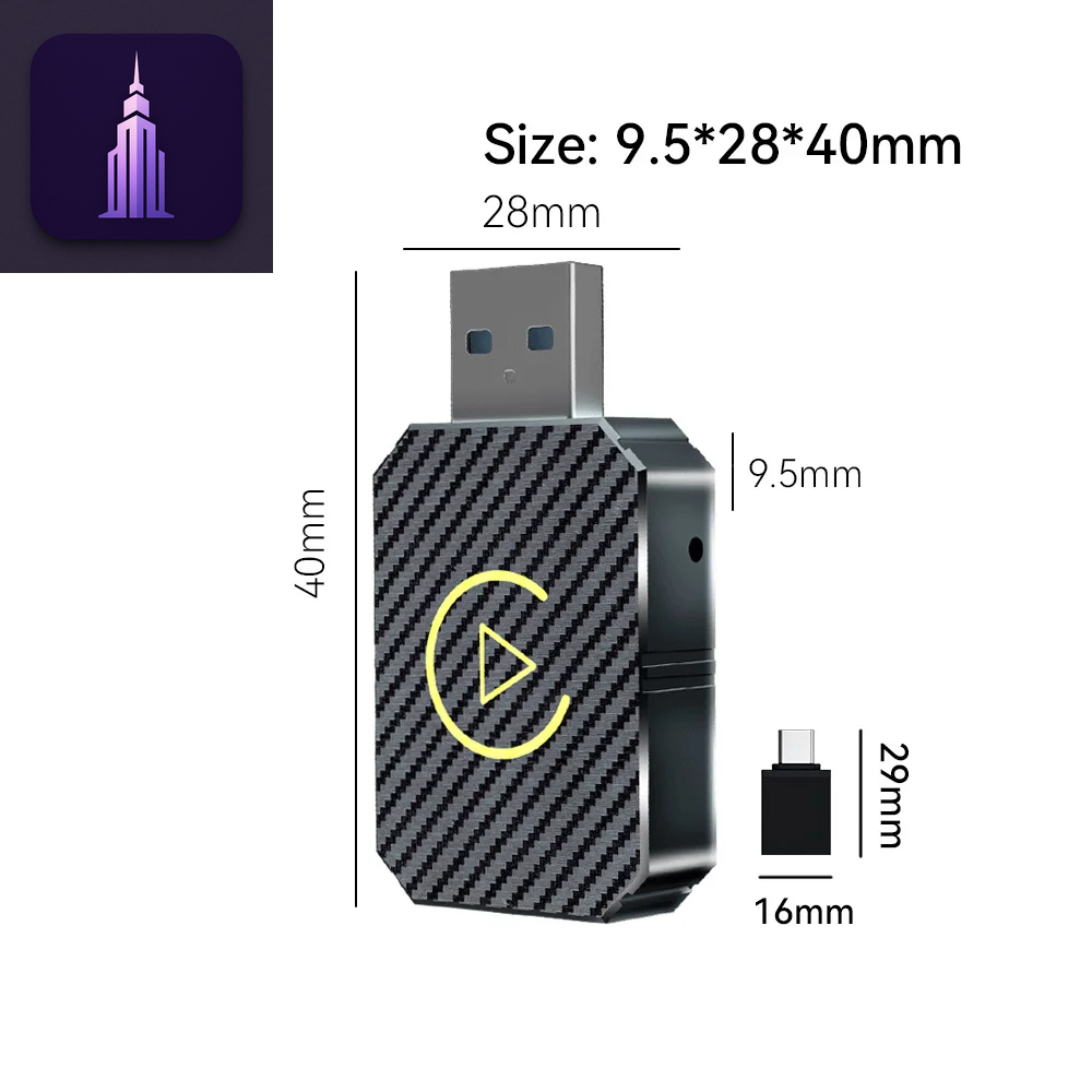 2-in-1 Wireless CarPlay Adapter
