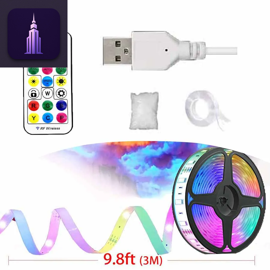 LED 3D Lightning Cloud Light