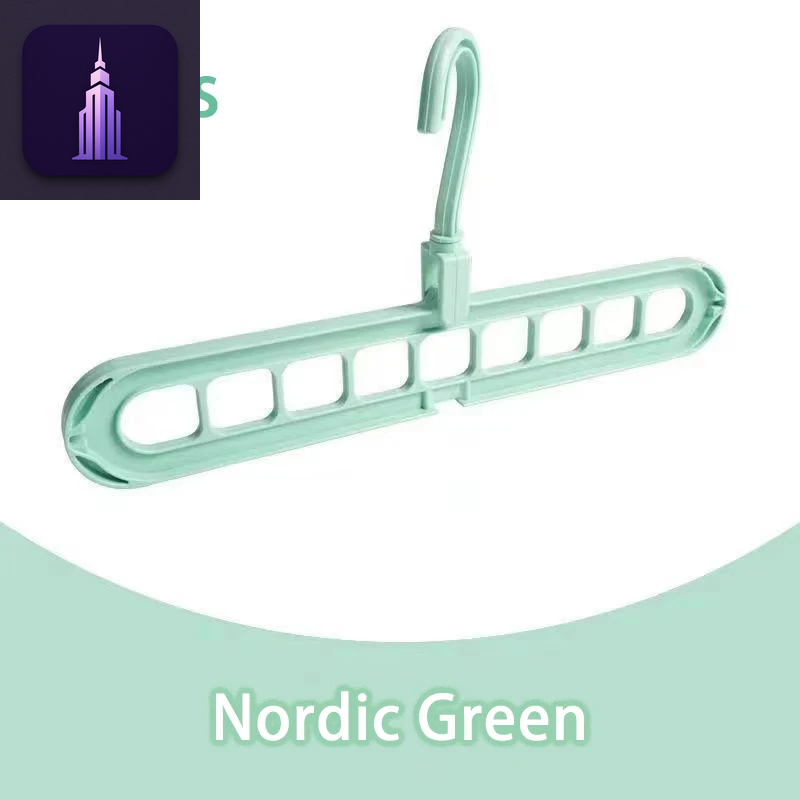 3Pcs Foldable 9-Hole Hangers
