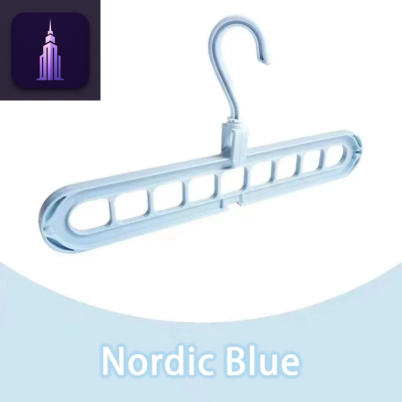 3Pcs Foldable 9-Hole Hangers