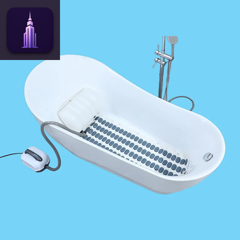 Full Body Massage Bathtub Bubble Machine New Electric Bathtub Bubble Massage Mat Waterproof Anti-Slip Body Spa Home