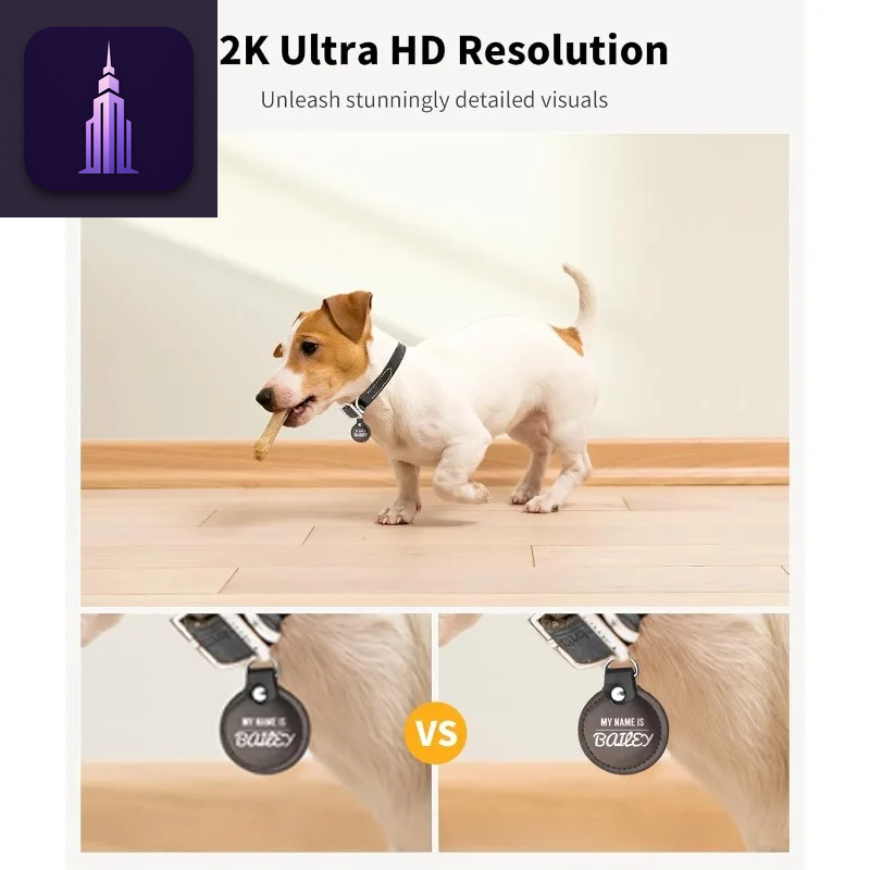 2K Pet Camera with Treat Dispenser