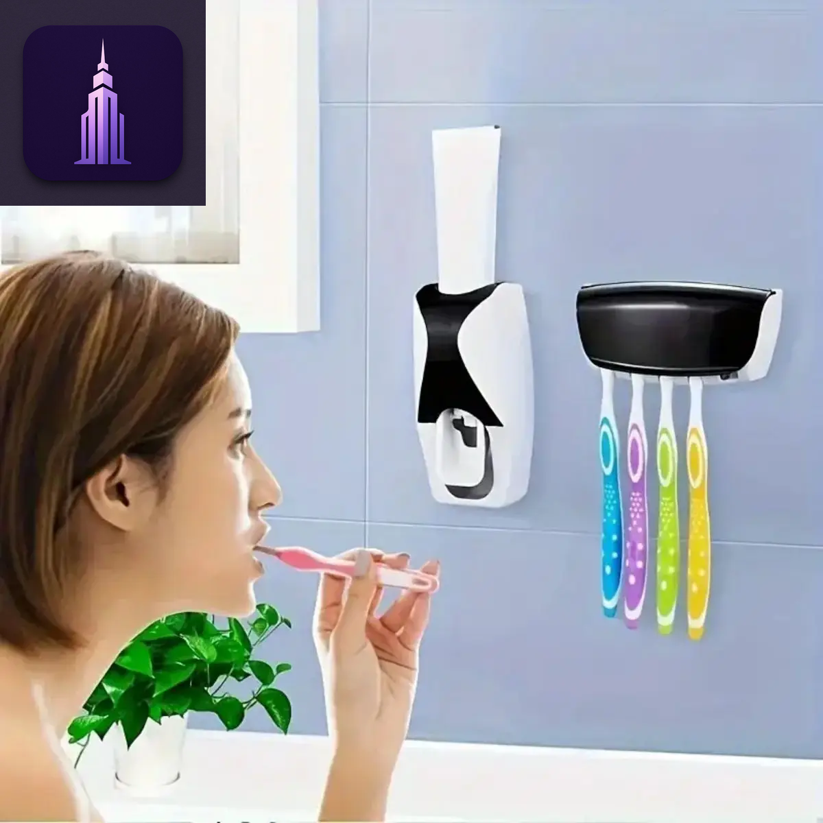 Automatic Toothpaste Dispenser Set